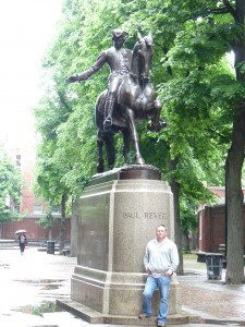 Posing with Paul Revere