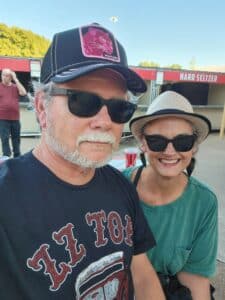 Gene and Donya Strother at ZZ Top concert September 2022