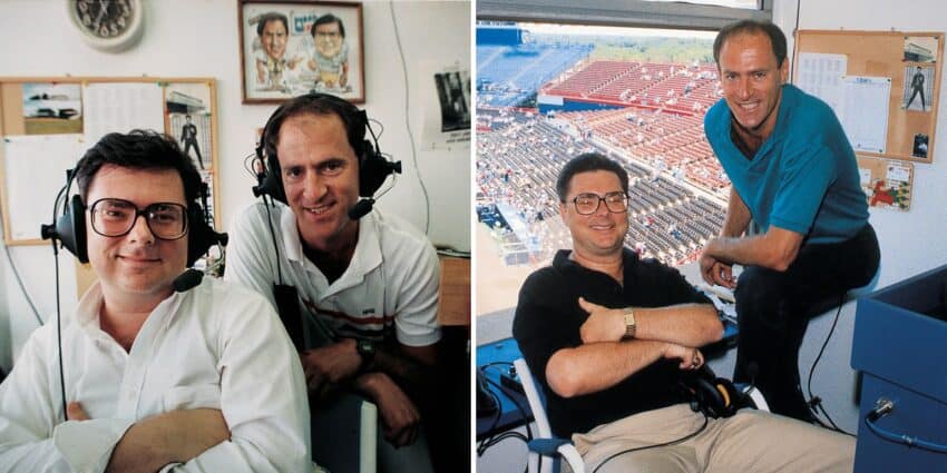 Mark Holtz and Eric Nadel, Texas Rangers broadcast team 70s - 90s
